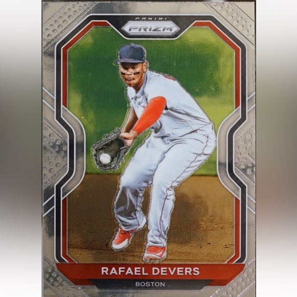 Rafael Devers 2021 Panini Prizm Boston Red Sox Baseball Card - Picture 2 of 3